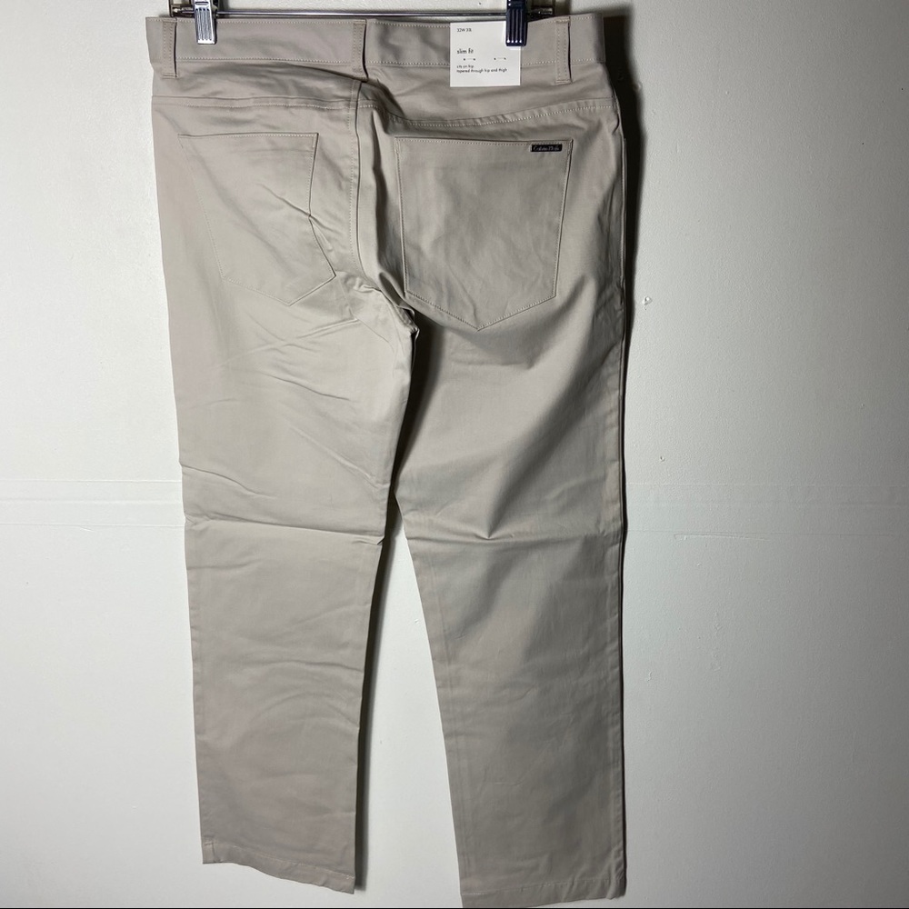 Calvin Klein Men Light Gray Men Slim Fit Pants - Picture 2 of 4